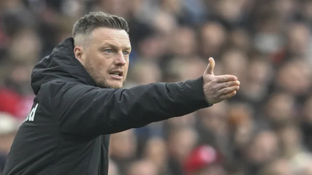 Kim Hellberg, gerente do Middlesbrough, durante a primeira mão da semifinal do Sky Bet Championship Play-off entre Middlesbrough e Southampton no Riverside Stadium em Middlesbrough, Reino Unido, em 8 de maio de 2026. (Foto de MI News/NurPhoto)