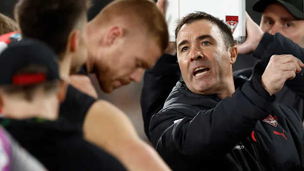 O técnico do Essendon, Brad Scott.
