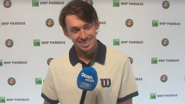 Alex de Minaur conversa com Stan Sport.