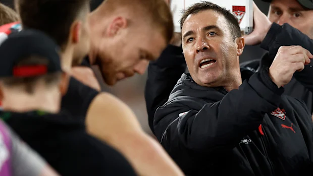 O técnico do Essendon, Brad Scott.
