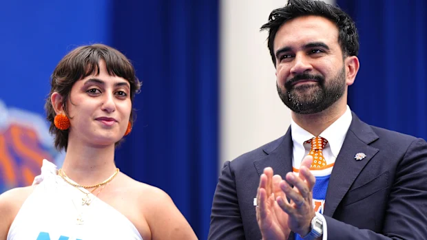 Rama Duwaji e o prefeito de Nova York, Zohran Mamdani.