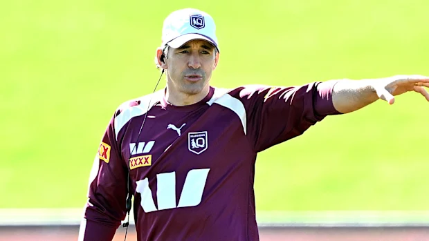 Billy Slater visto no treinamento dos Maroons.