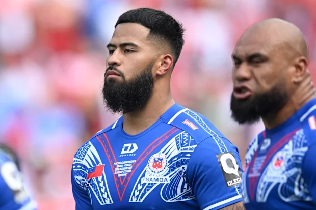 Payne Haas em ação pela Samoa.