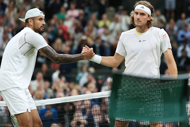 Nick Kyrgios e Stefanos Tsitsipas